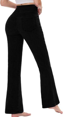 Жіночі джинси Chase Hot Bootcut з високою талією, еластичні jeggings, 4 кишені, чорний колір, розмір XXL, довжина штанини 31