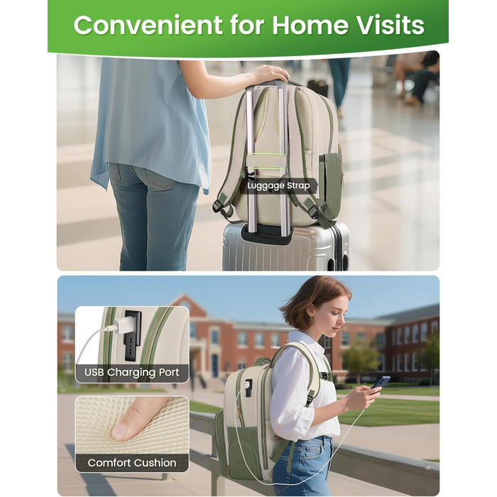 Шкільний рюкзак MATEIN для підлітків (дівчаток та хлопців), 15.6