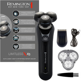 Електричний чоловічий бритва Remington X5 з гібридною системою SynX та тримером, Rotationsrasierer XR1755, чорний
