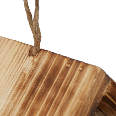 Relaxdays Decorative Birdhouse with Flamed Roof