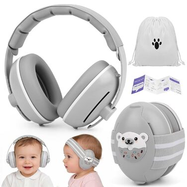 Навушники для захисту від шуму для малюків 2-в-1, 25dB, до 48 місяців, для дому та подорожей