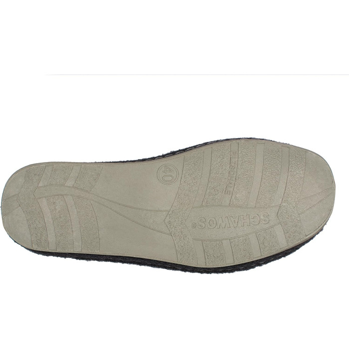 Домашні тапочки Schawos Lisa з вовни для жінок, теплі, з підкладкою, з супінатором, неслизька підошва (39 EU, Антрацит 10w)