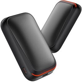 Електричний грілка для рук Gaiatop 2 шт. з магнітом, USB, багаторазовий, швидкий нагрів, 3 рівні, компактний, подарунок для чоловіків та жінок, чорний