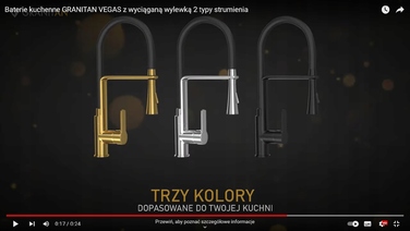 Кухонний змішувач стілець Granitan VEGAS, сірий
