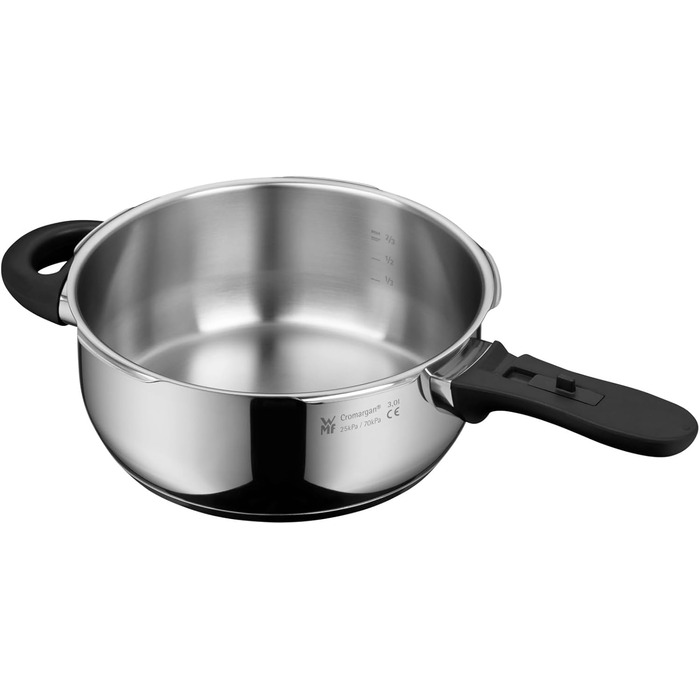 Швидковарка WMF Perfect Plus One Pot Induktion 4,5л з функцією приготування на пару, Cromargan® нержавіюча сталь, 2 рівні приготування
