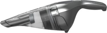 Акумуляторний пилосос ручний BLACK+DECKER Dustbuster NVC220WBC 7.2V (1.5Ah), сірий металік, 385 мл, без мішка, з насадкою для щілин та док-станцією
