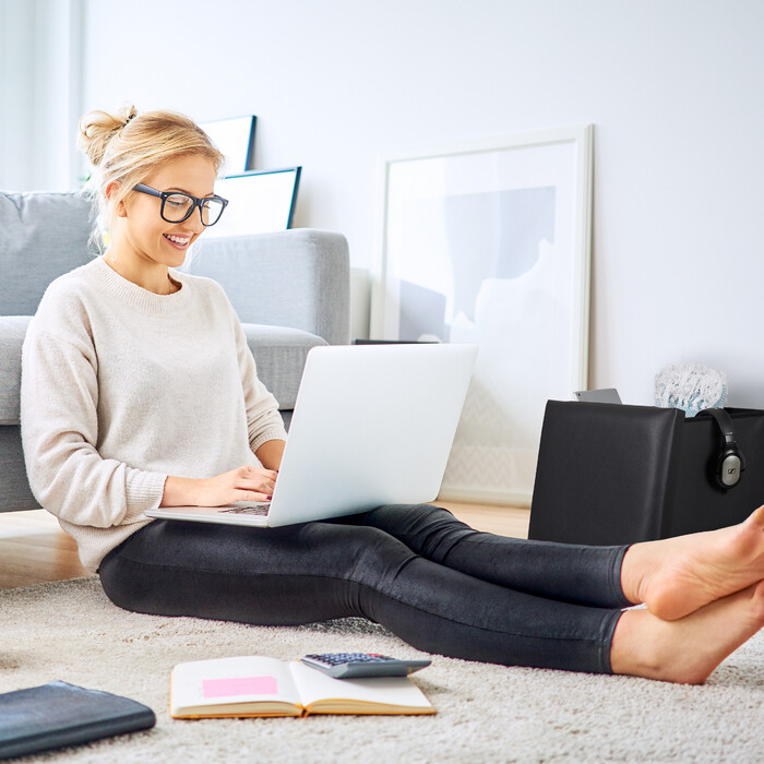 Табурет Relaxdays з місцем для зберігання