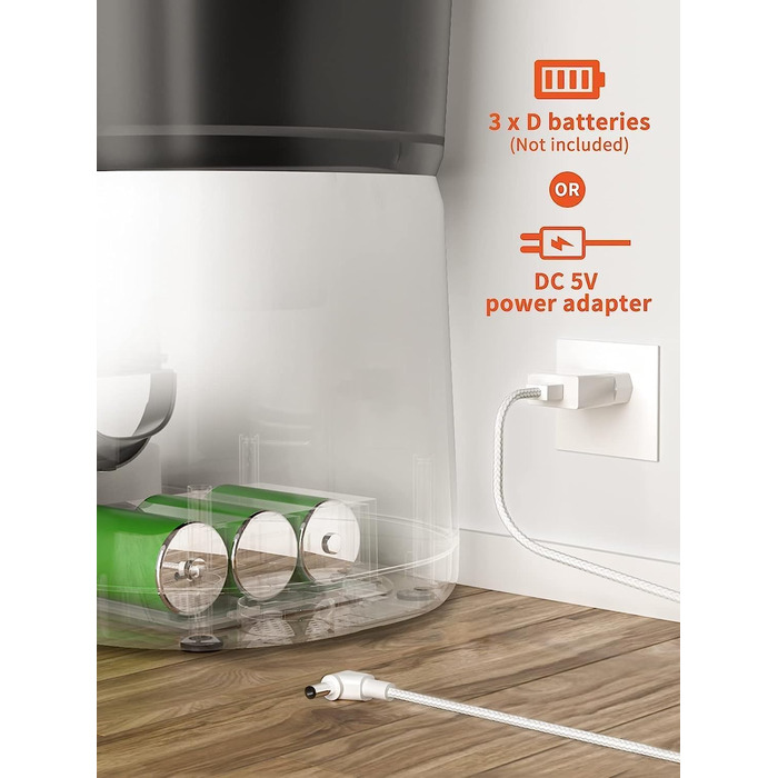 Автоматичний годівник для котів Balimo 3L з Wi-Fi, керування через додаток, для собак та котів, чорний