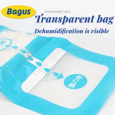 Good moisture-absorbing hanging bags (8 pieces (221 g), fresh scent for controlling closet, wardrobe, dressing room and enclosed spaces, moisture absorber