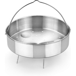 Корзина для приготування їжі на пару з нержавіючої сталі BRA (22 x 22 x 5 см)