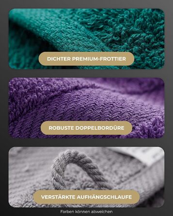 Набір махрових рушників 50x100 см, 100% бавовна, 600 г/м², Oeko-TEX, жовті, 8 шт.
