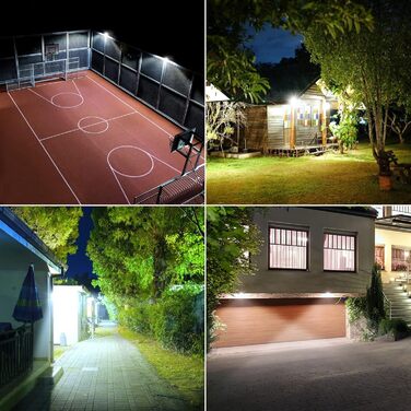 MEIKEE 35W LED Floodlights Outdoor 2 Pack 3000LM Super Bright Outdoor Floodlights IP66 Waterproof LED Floodlight 6500K Cool White LED Spotlight, Outdoor Light for Garden, Courtyards, Garage, Hotel, Sports Field
