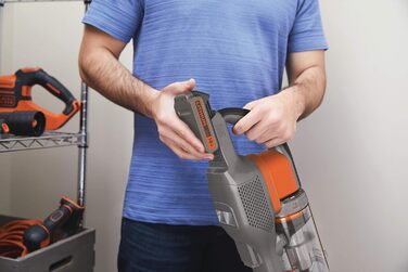 Бездротовий акумуляторний пилосос Black+Decker 4в1 BHFEV182C (18V, 2.0Ah) з електрощіткою, для підлоги та ручного використання, з насадкою для щілин, акумулятор та зарядний пристрій в комплекті