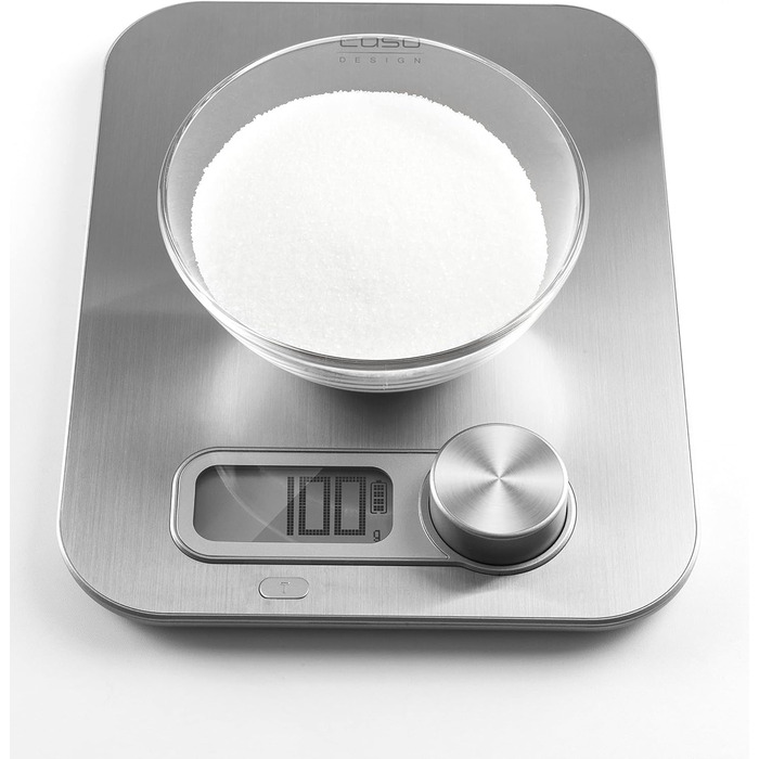 CASO Kinetic Kitchen Scale - Battery-Free, 5kg Capacity, 1g Increments - Testsieger