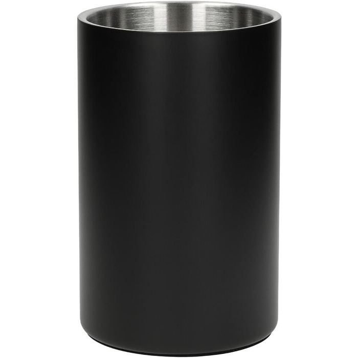 Охолоджувач для пляшок 'Chill' - сталевий, з подвійними стінками. Підходить для вина, шампанського, пива. Чудовий подарунок для поціновувачів вина, друзів, батьків. Колір: сріблястий (чорний)