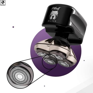 Pitbull Silver PRO – Преміум електробритва для чоловіків, голови та обличчя