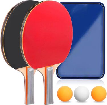 Преміум набір для пінг-понгу: 2 ракетки, 3 м'ячі, сумка, для початківців та досвідчених гравців