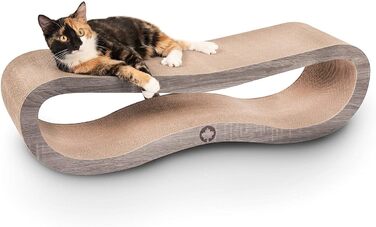 Котячий будиночок Orbit 2.0: когтеточка, лежанка для котів | Темно-сірий | 84 x 24 x 23 см