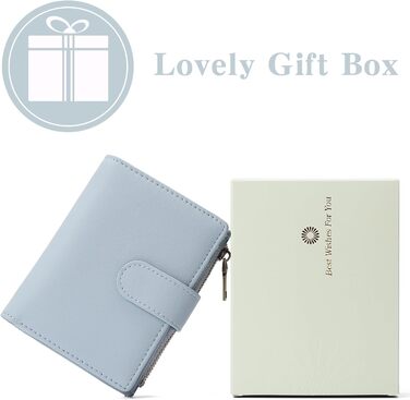 GAEGAEKEAO Wallet for Women, Small Wallet for Women, Small Ladies Purse with RFID Blocking, Wallet for Women with Zipper Pocket