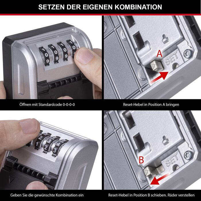 Master Lock Wall Mounted Key Safe - Outdoor Key Storage Box - 11.9 x 8.5 x 3.6 cm
