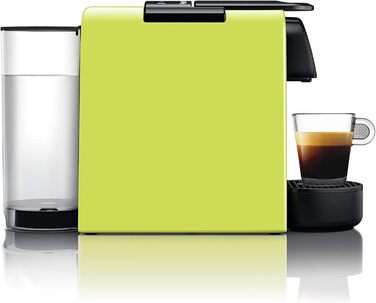 Кавова капсульна машина Nespresso De'Longhi Essenza Mini EN 85.L, 19 бар, компактна, набір капсул, лайм, без спінювача молока