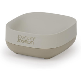 Мильниця Joseph Joseph Bathroom Slim – компактна з неслизькою основою, білий/сірий колір