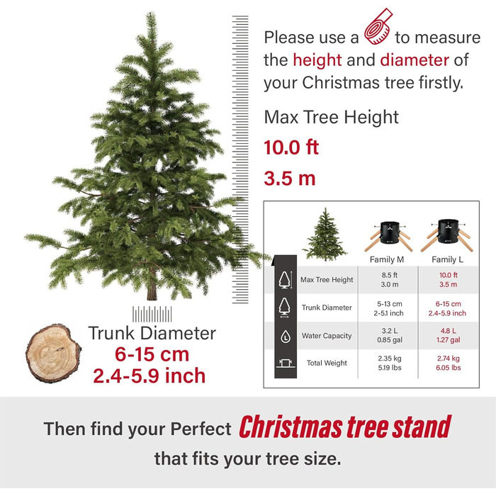 Підставка для ялинки Tree Nest - міцна та надійна, для ялин з діаметром стовбура до 15 см та висотою до 3,5 м. Білий колір, з резервуаром для води.