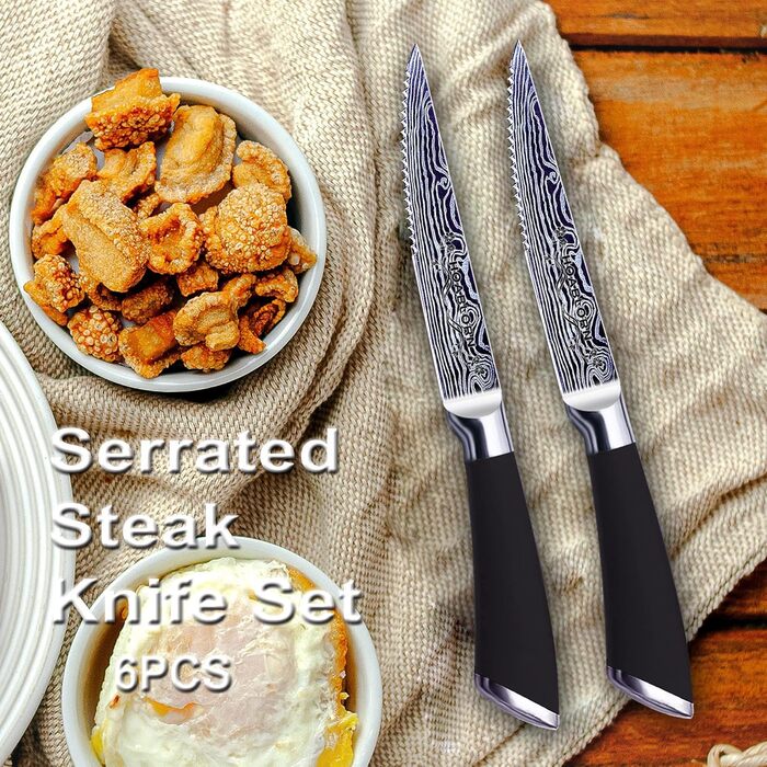 Набір кухонних ножів Hoablorn з бруском 15 предметів. Брусок з акації, міцний магнітний тримач. Ідеальний подарунок на новосілля та весілля (сріблястий)