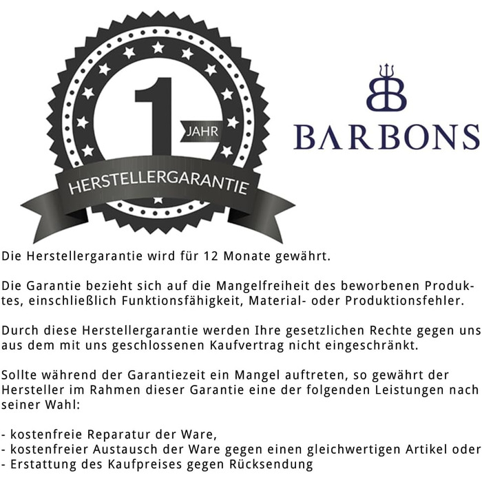 Чоловічі джинси BARBONS Regular Fit Stretch - класичні прямі джинси преміум якості, темно-синій, 36W/32L