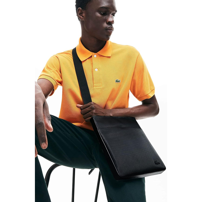 Чоловіча сумка Lacoste Klassische на плече, чорна