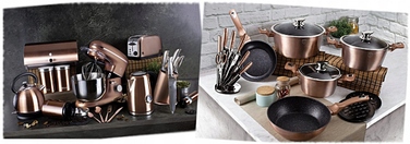 Сковорода традиційна Berlinger Haus Metallic Line Rose Gold, 26 см, мармурове покриття