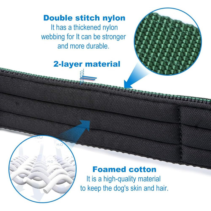 Тактичне обгортання для собак TSPRO, міцне обгортання з металевою застібкою, ширина 3,8 см, регульоване та товсте для середніх та великих собак (Рожевий M), розмір шиї M (регульоване 40-48 см), Рожевий