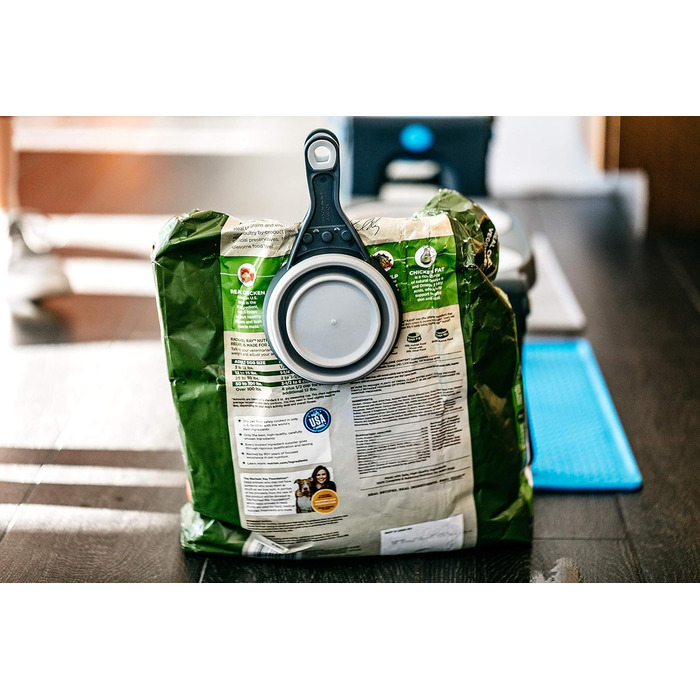 Шукач корму Dexas KlipScoop PW670432429: складаний, для собак, сірий, 2 чашки