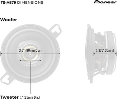 Автомобільна акустика Pioneer TS-A879, 3.5