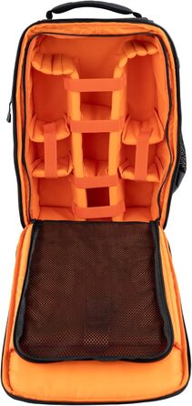 Рюкзак для фототехніки DÖRR Prag Pro 16L, водонепроникний, для DSLR/SLR, з відділенням для ноутбука 16 дюймів, знімні перегородки, кріплення для штатива, дронів, сірий