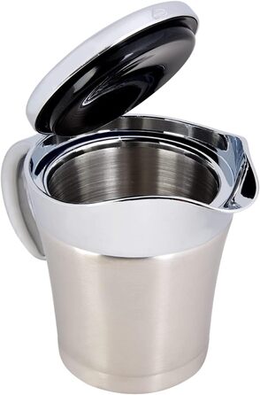 Saucepan, Sauce Pot, Stainless Steel Sauce Creamer Insulated, 304 Stainless Steel Heat and Cold Insulated, Double-Walled, Sauce Pot, Serving Creamer (Small 450Ml)