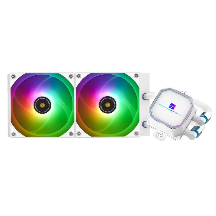 Система рідинного охолодження процесора Thermalright Frozen Prism 360 White ARGB, 360мм, 3 PWM вентилятори, для Intel LGA1700/1851 та AMD AM4/AM5, Білий