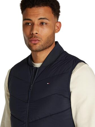 Жилет чоловічий Tommy Hilfiger Mix Quilt водонепроникний, великий розмір 3XL, колір Blue (Desert Sky)