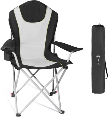 Крісло для кемпінгу Homecall складне, 150 кг, з підлокітниками, підстаканником, знімним подушкою та сумкою - рибальське крісло для відпочинку на природі
