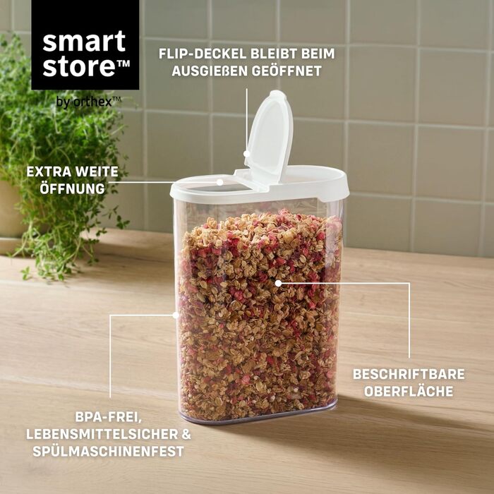 Набір контейнерів для зберігання SmartStore (5 шт) герметичні, пластикові, BPA-free, для кухні 0.8л (2шт), 1.6л (2шт), 1.65л (1шт) + 2 контейнери 2.4л з кришкою