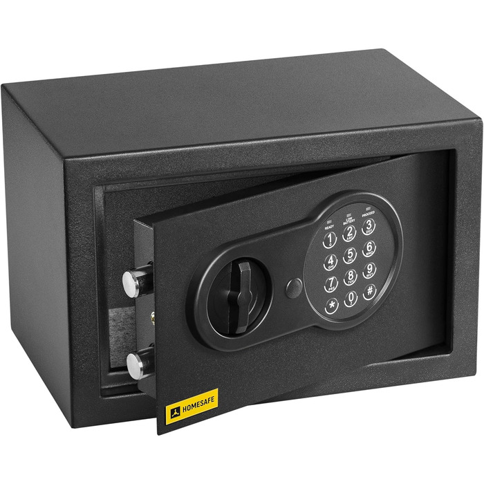 Домашній сейф HomeSafe HV24E з електронним замком, 20x44x38 см. Підходить для зберігання грошей, прикрас, документів та ноутбука.