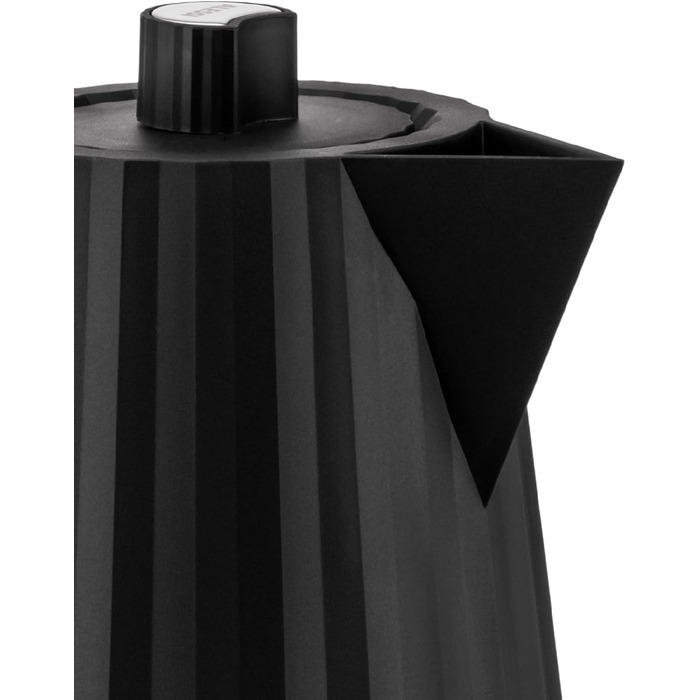 Alessi Plissé MDL06 B Kettle, 1.7l, Thermoplastic Resin, Black, 2400W, European Plug Single