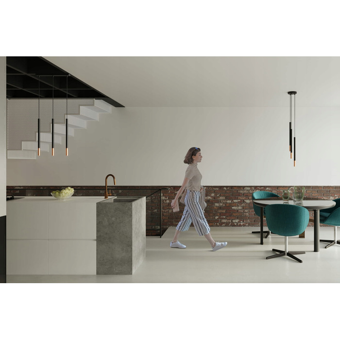 Підвісна люстра MOZAICA 3P, чорний/мідь, SL.0890 Sollux Lighting