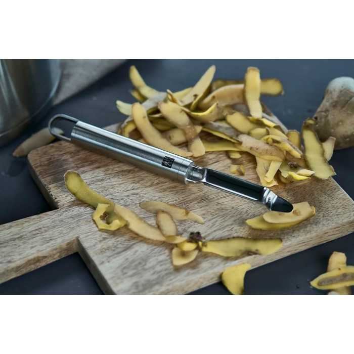 Овочечистка ZWILLING Pro вертикальна, 21 см, нержавіюча сталь, ергономічна ручка, срібляста