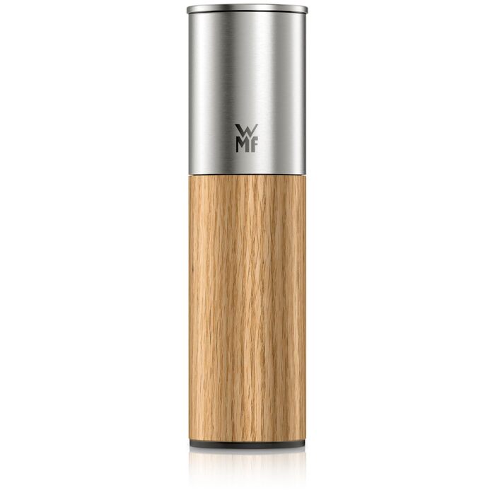 Млин для солі та перцю WMF Nature Pro з керамічним механізмом, регульованим помелом, нержавіюча сталь та дерево