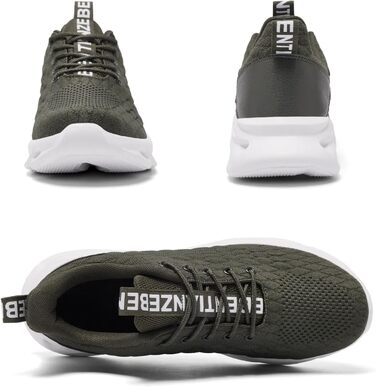 Чоловічі кросівки для бігу, тенісу та фітнесу. Легкі, дихаючі, зелені, 42 EU