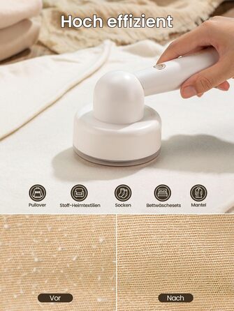Електричний видалення ворсу CuieTuee з LED, USB-зарядкою, 3 режими, 2000mAh - для одягу та тканини