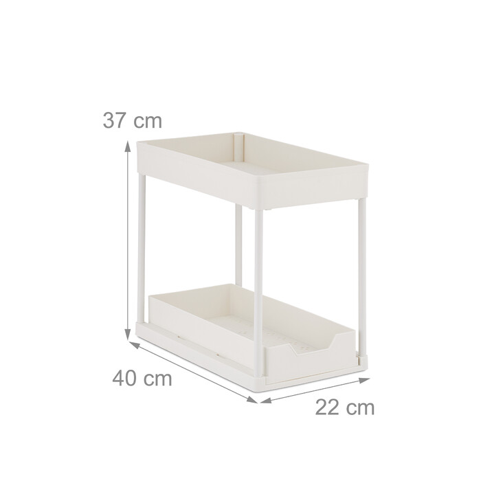 Relaxdays Under Sink Shelf with 2 Tiers