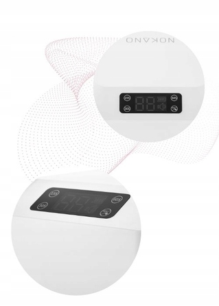 Лампа для нігтів NOKANO LED+UV 48 Вт, біла, з датчиком руху та таймером
