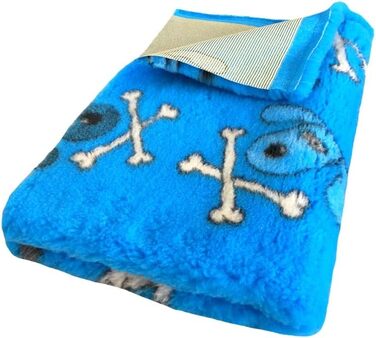 Лежанка для собак Elropet Premium 30mm: антиковзаюча, для маленьких та великих собак, Vet Bed, розміри S (80x50 см), колір блакитний